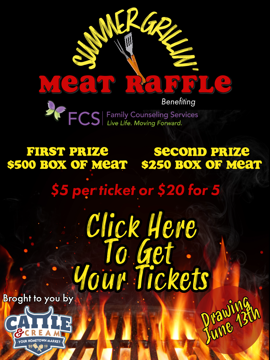 Sample Meat Raffle Flyer Fundraising Events - Family Counseling Services